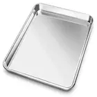 Baking Sheet, Stainless Steel Baking Pans Tray Cookie Sheet Toaster Oven Tray...