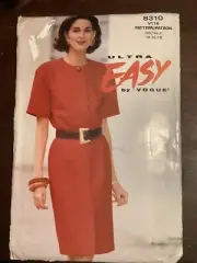 New VOGUE Ultra Easy Miss Dress Pattern No 8310 Size 14-18