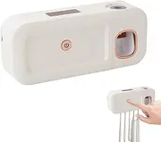Toothbrush Holder UV Light | Tooth Brush Sterilizer Cleaner Wall Mounted,Wall Mounted Tooth Brush Sterilizer Cleaner, Automatic Toothpaste Squeezer Dispenser Smart UV Cleaner