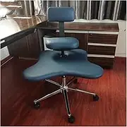 Ergonomic Adjustable Cross Legged Office Chair with Lumbar Support for Kids and Adults Blue Meditation Stool for Sitting Ideal for ADHD Office Desk