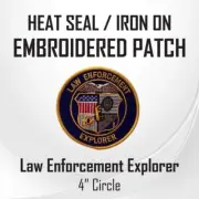 Law Enforcement Explorer Embroidered Patch (4" Circle)