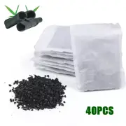 40pcs Aqua Aquarium Fish Tank Carbon Filter Activated Carbon Pond Filter Cleaner