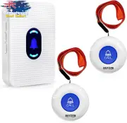 Caregiver Pager SOS Emergency Button Alert System Elderly Home Patient