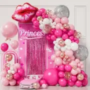 Pink Barbie Balloon Arch Kit Set Baby Shower Balloon Garland Birthday