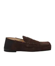 Square head loafer shoes 37,38 Black