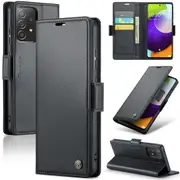 CaseMe Samsung Galaxy A33 5G Folio Wallet Case Cover Side Closure A336 [Black]