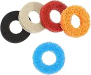 LABRIMP 5Pcs Aim Assist Round Rings for Game Controllers Precision Sponge Buffer Rings for Flexible Durable Handle Cushions Enhance Gaming Experience