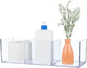CLEAR ACRYLIC BATHROOM DECOR TOILET PAPER HOLDER, ART SUPPLIES, DIAPER CADDY
