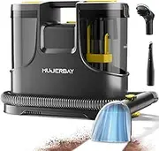 Carpet Cleaner, MUJERBAY® Portable Spot and Stain Cleaner, Easy Move with Handle, Deep Cleaning Machine for Couch, Stairs, Car and Pet Messes. Yellow