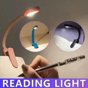 Mini LED Book Night 3 Light Brightness Clip-On Reading Lamp USB Rechargeable AU