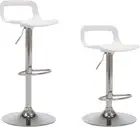 Bar Stools Set of 2, Adjustable Counter Height Barstools, Metal Kitchen Island B
