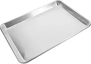 WEKADRIN Large Baking Pan Aluminum Construction Grill Plate Roasting Tray BBQ Grill Baking Sheet Rack for Family Meals Easy to Clean