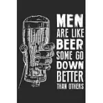 MEN ARE LIKE BEER SOME GO DOWN BETTER THAN OTHERS: A BEER TASTING JOURNAL, LOGBOOK & FESTIVAL DIARY AND NOTEBOOK FOR BEER LOVERS