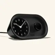 NANU | ARC Alarm Clock – BLACK | Analog-Style + Digital Time | 10-Year Warranty