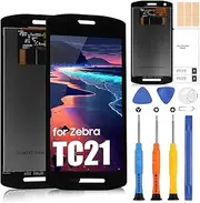 LCD Screen for Zebra TC21 Replacement Screen for Zebra TC21 / TC26 LCD Display for Zebra TC21 TC26 LCD Screen Touchscreen Digitazer Assembly with Repair Kit (Black)