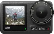 [DJI] Osmo Action 4 Essential Combo, Action Camera 4K/120fps with a 1/1.3-Inch Sensor, Stunning Low-Light Imaging Underwater Camera, 10-bit & D-Log M Color Performance Vlogging Camera, 1770mAh Battery