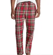 Polo Ralph Lauren Men's Woven Plaid Pajama Pant, Red Multi, XL