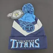 Foco Tennessee Titans NFL LED Light Up Winter Pom Beanie Blue White New