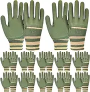 Safety Gloves - 12 Pairs Hand Protection Knitted Gloves,Safe Multifunctional Protection Gauntlet, Thickened Labor Working Accessories for Men Women