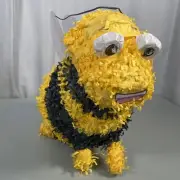 Bumble Bee Pinata 16" Birthday Baby Shower One Eye Damaged Missing One Antenna