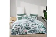 Bianca Abbey Luxurious Cotton Sateen Quilt Cover Bedding Sleep Set - Green