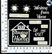 Chipboard Embellishments for Scrapbooking, Cardmaking - Scrap Words 61 CB1277