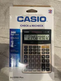 在飛比找Yahoo!奇摩拍賣優惠-CASIO 12位數桌上型商用計算機(DJ-220D PLU