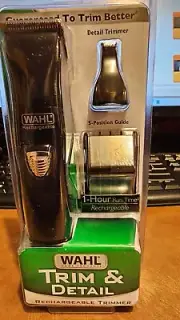 WAHL Trim & Detail Rechargeable Trimmer Eyebrow Beard Face Hair Precision Cut