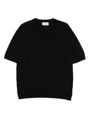 [atomo factory] knitted T-shirt L Black