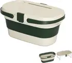 Collapsible Picnic Basket with Table Waterproof, Portable, Foldable Basket with