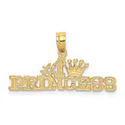 14K Yellow Gold #1 Princess Charm