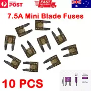 10 Pcs 7.5A Mini Blade Fuses - Brown Car Truck Auto Fuses 7.5 Amp Fuse AU Stock