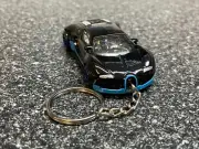 Bugatti Veyron Black/Blue Keychain Hot Wheels Matchbox