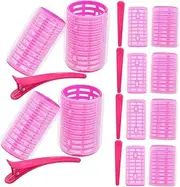 VICASKY Plastic Hair Curler Clamp Replacement for Hot Roller 6 Large 6 Small Hair Rollers for Women