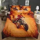 Doona/Quilt/Duvet Cover Set Single Double Queen King Bed Pillowcase Motorbike