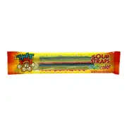 TNT Sour Straps Mutlicolor 18 Pack 57g