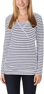 [Bellybutton] Maternity Women's Maternity Long-Sleeved Shirt Timea - Nursing Shirt 1/1 Sleeve, Plain