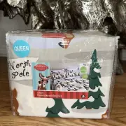 RUDOLPH THE RED NOSED REINDEER FLANNEL SHEETS 4 PIECE SET QUEEN SIZE SHEETS