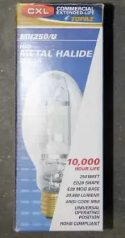 CXL MH250/U HID Metal Halide clear bulb
