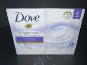 8 BARS--DOVE BEAUTY BAR--WINTER CARE--Moisturizing Cream Soap 3.75oz Each