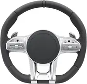 Steering Wheel ，Compatible With Mercedes Benz AMG C190 W117 W166 W177 W197 W205 W213 W216 W217 W218 W222 W253 W257 W463 W464 GLE G63 C63(Style 03)