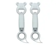 2pcs 4-in-1 Can Opener, Universal Portable Manual Drinking Beverage Bottle Opener, Gray