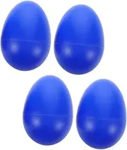 Kisangel Sand Egg Eggs Egg Shakers Preschool Musical Mini Maracas Egg Maracas Maracas Preschool Musical Instruments Egg Shaped Egg Rattles Plastic Blue