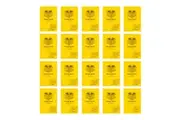 20x Spirax P136 Protective Cover Grid Book A4 8mm Grid 64 Pages Notebook Yellow