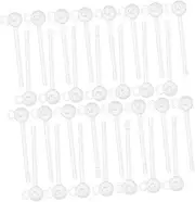 [WOFASHPURET] Diy Earring Studs 30pcs Plastic Ear Studs Earring Safety Pin Earrings Comfortable Flat Back Ear Pins Set