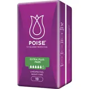 Poise Pads For Bladder Leaks Extra Plus 10 pack