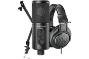 Audio-Technica ATCREATORPK Creator Pack - ATR2500X-USB + ATH-M20X + Boom Arm