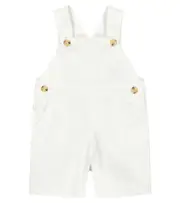 [Bonpoint] Bonpoint Baby Aaron cotton twill overalls M 6 white