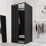 Portable Changing Room Clothing Store Fitting Room Big Space Movable Changing Room Durable Dressing Room for Shopping Malls Bedroom Furniture