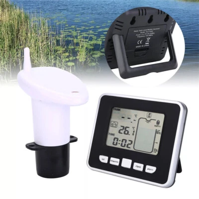 New Water Tank Level Meter Liquid Depth Sensor LED Display W/ Indicator & Alert